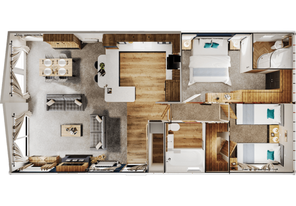 Floorplan of a lodge 