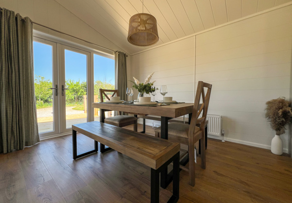Internal of a luxury lodge dining area