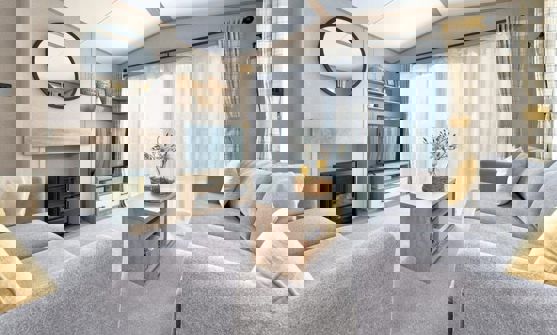 Internal of a Caravan Lounge