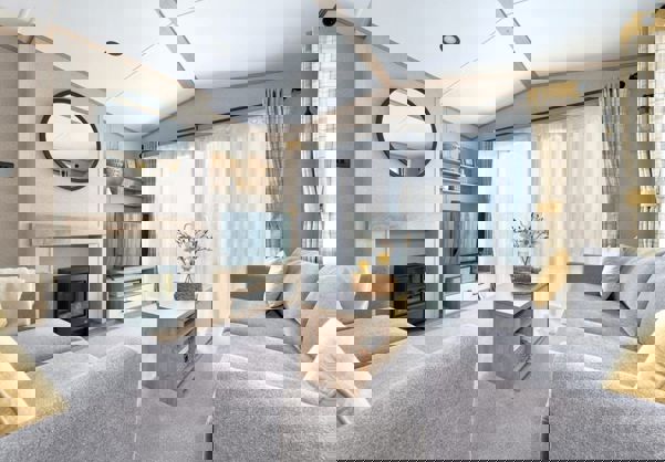 Internal of a Caravan Lounge