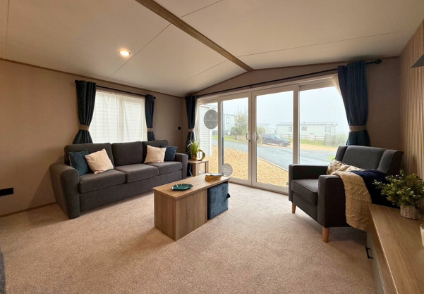 Internal of a caravan lounge