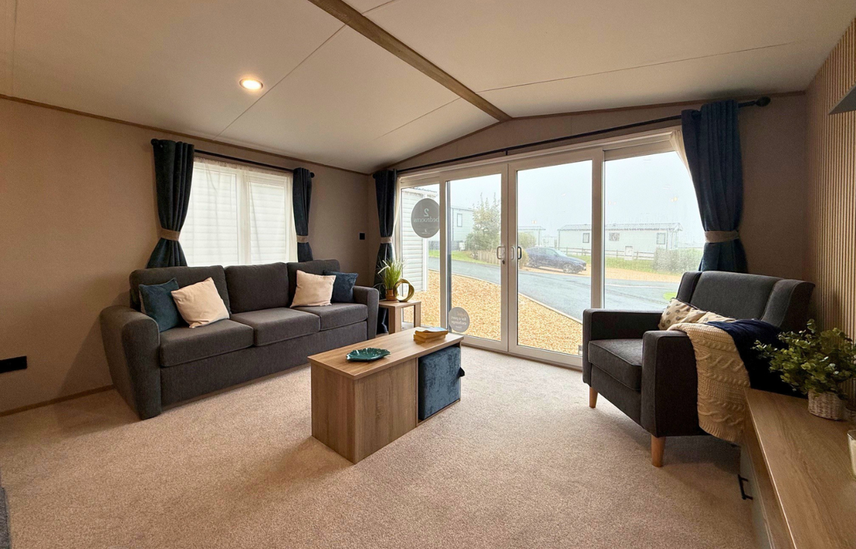 Internal of a caravan lounge