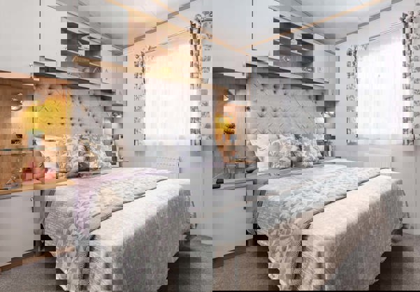 Internal of a Caravan Master Bedroom