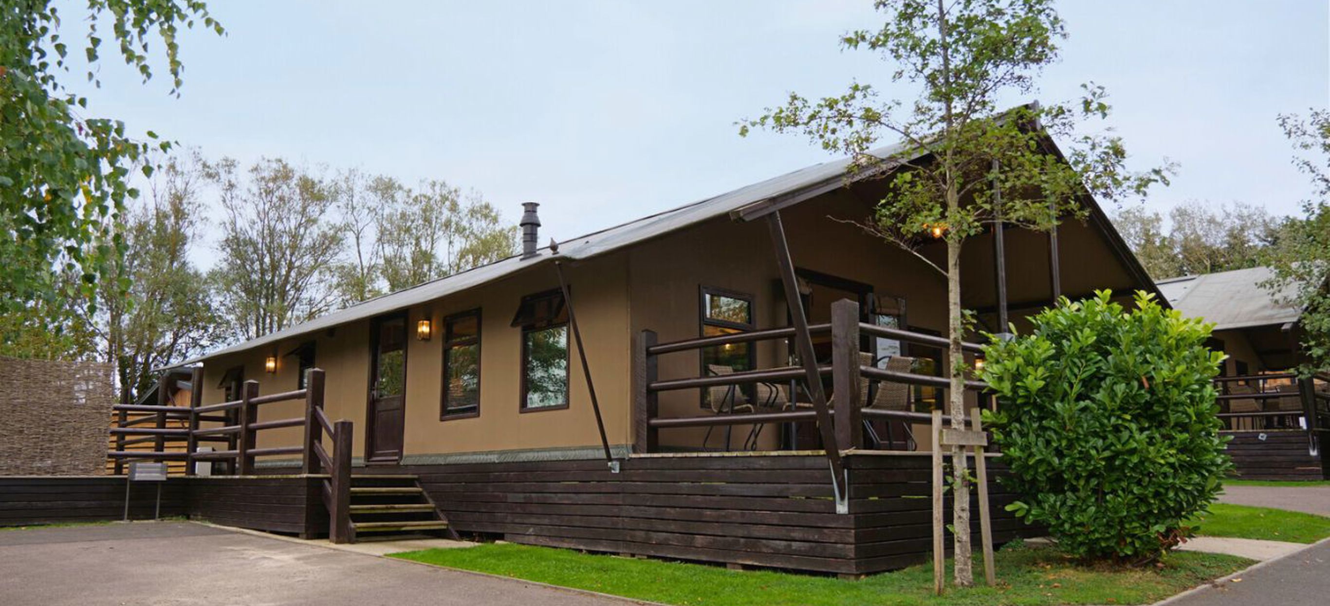 External of safari tent with veranda