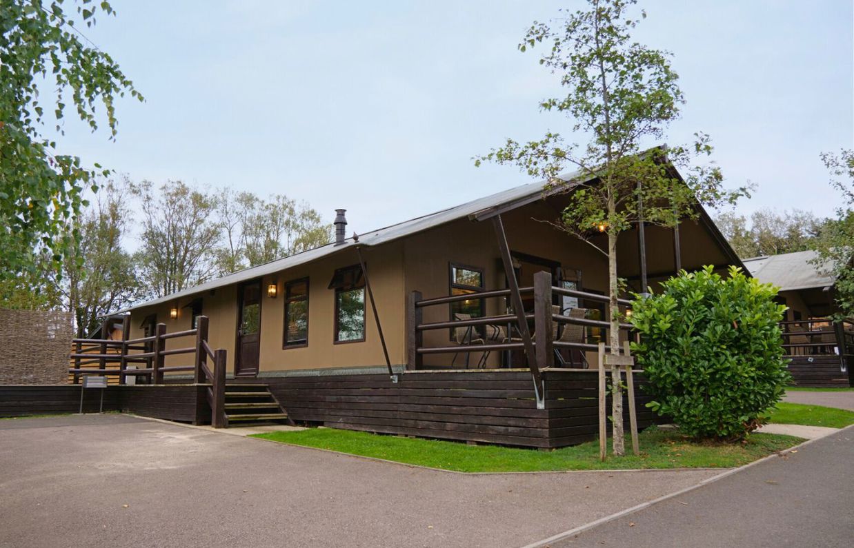 External of safari tent with veranda