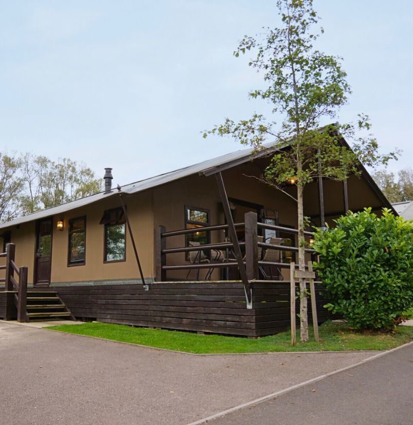 External of safari tent with veranda