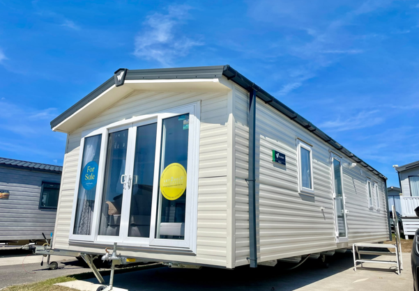 External of a caravan on pitch