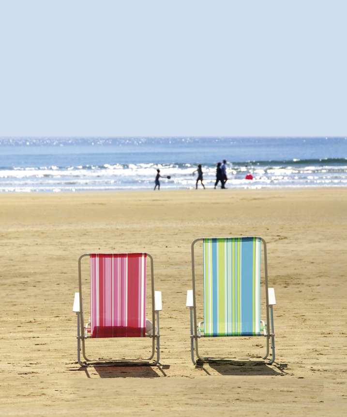 Deckchairs on weymouth beach