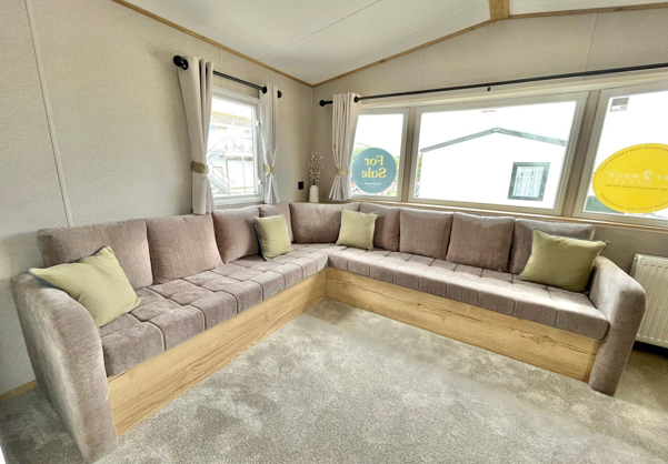 Internal of a caravan lounge