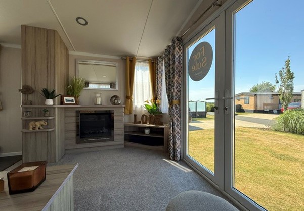 Internal of a caravan lounge