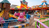 A variety of funfair rides at Southside Funfair in Bowleaze Cove