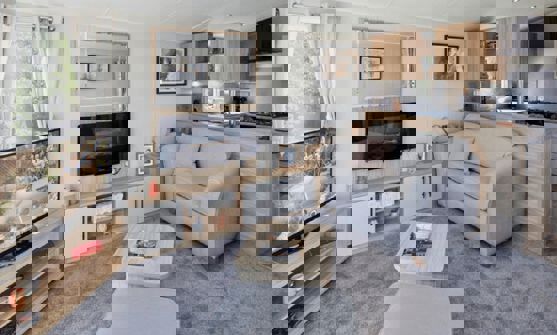 Internal of a Caravan Lounge Area