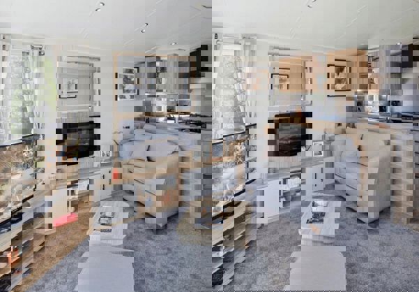 Internal of a Caravan Lounge Area