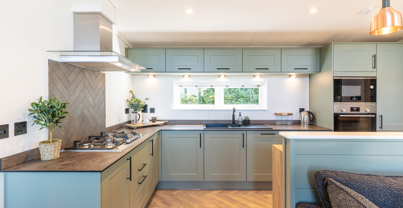 Bright and airy open-plan kitchen 