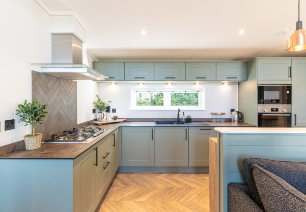 Bright and airy open-plan kitchen 