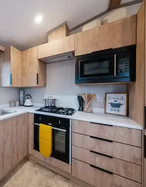 Internal of a Caravan Kitchen