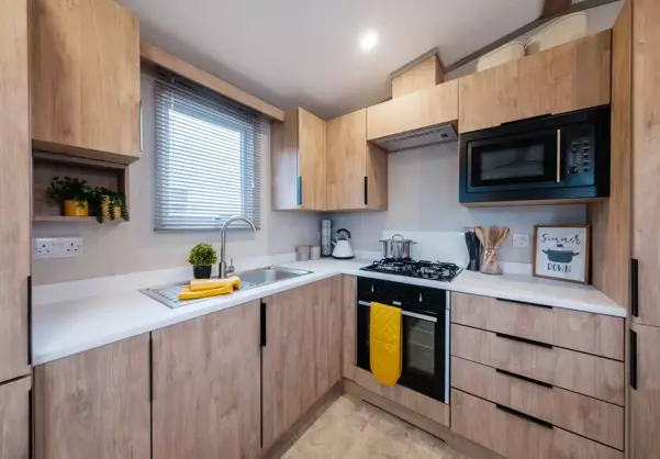 Internal of a Caravan Kitchen