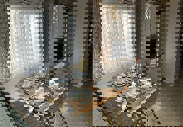 Internal of a Caravan Dining Area