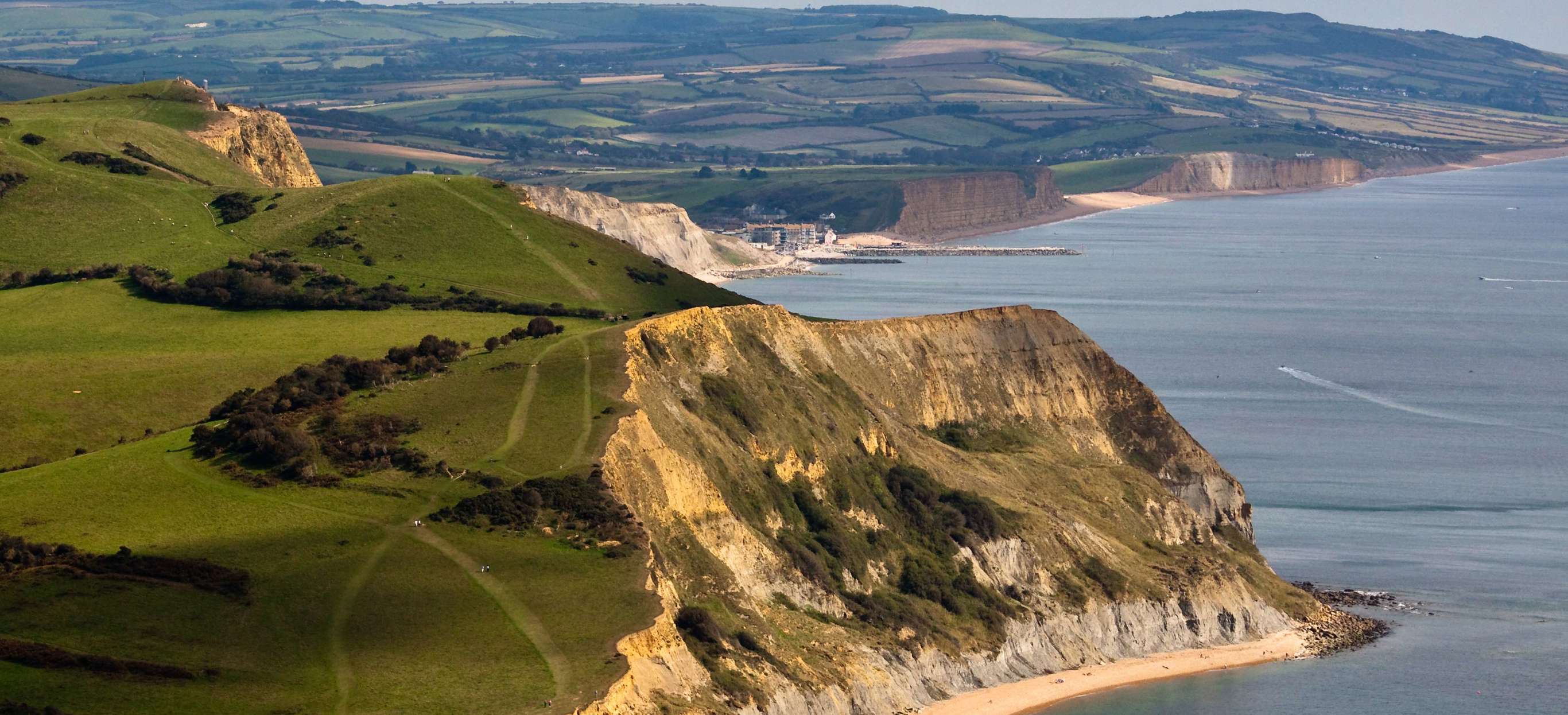 Drone Shot of Jurassic Coastline