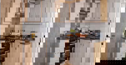 Internal of a Caravan Kitchen