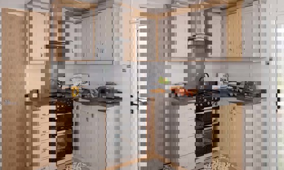 Internal of a Caravan Kitchen