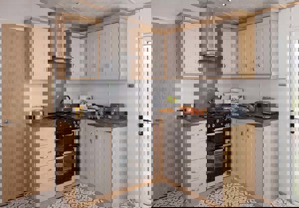 Internal of a Caravan Kitchen