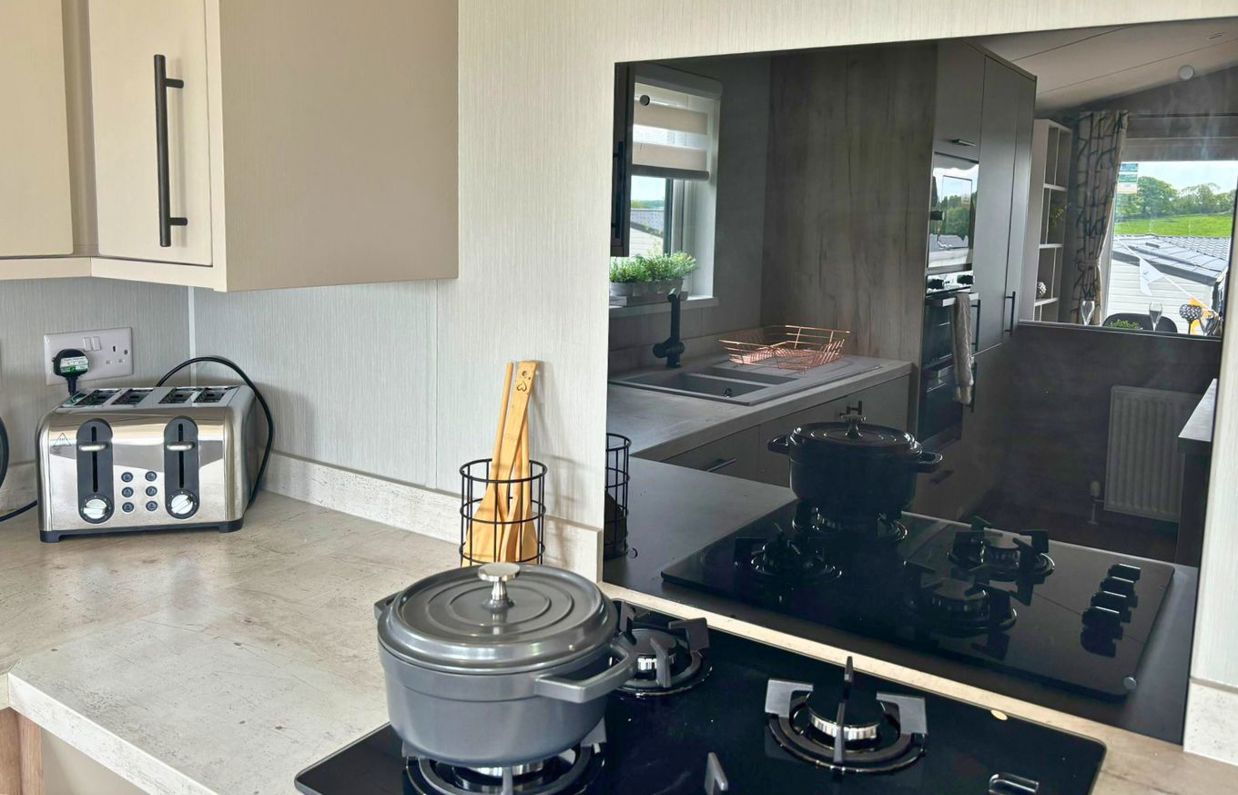 Internal of a lodge kitchen stove