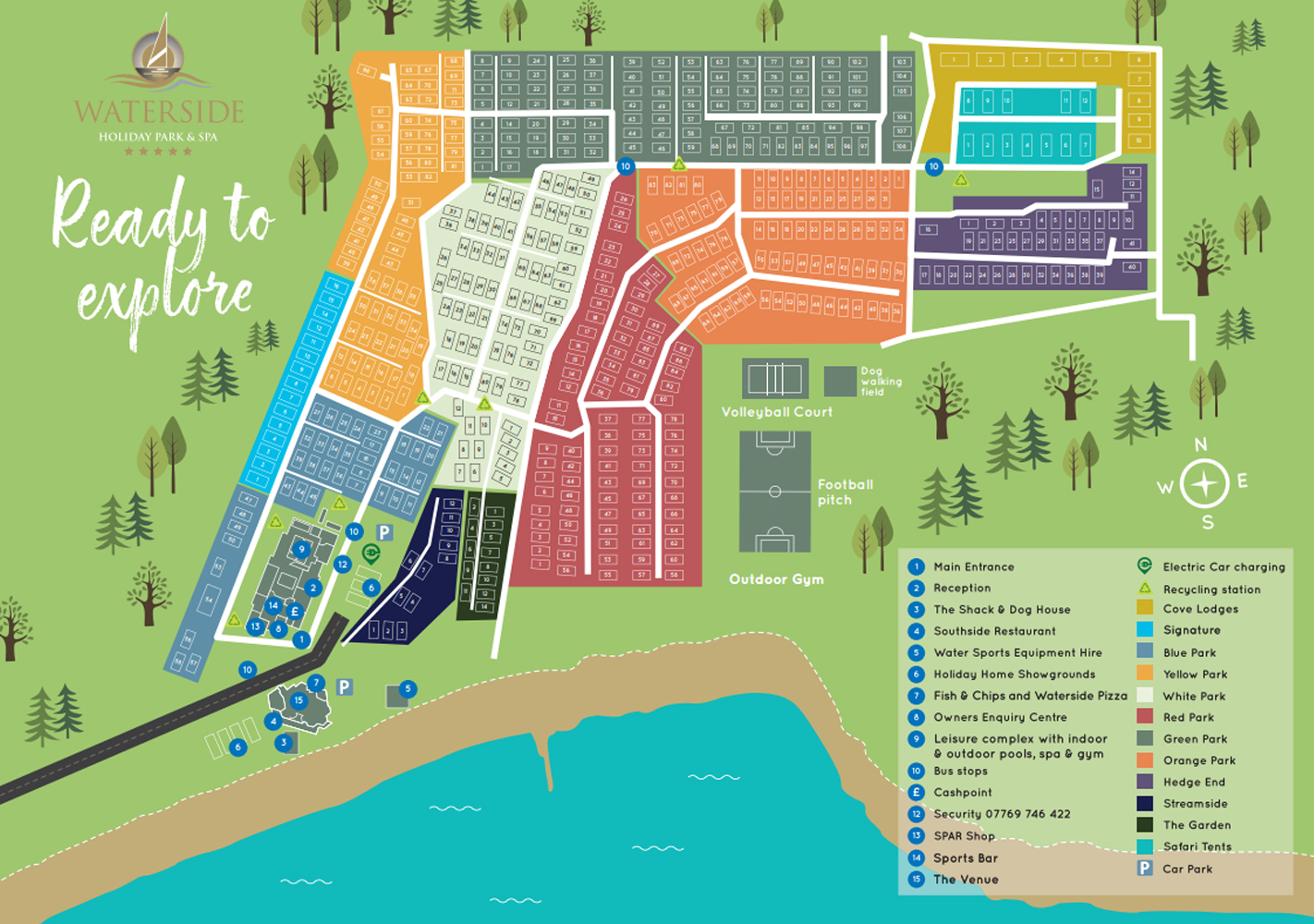 Weymouth Bay Site Map Waterside Holiday Park & Spa | Luxury Caravan Holidays Weymouth